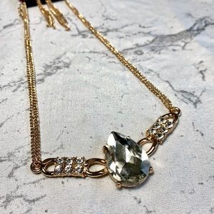 Diamond Gold Necklace and Earring Set